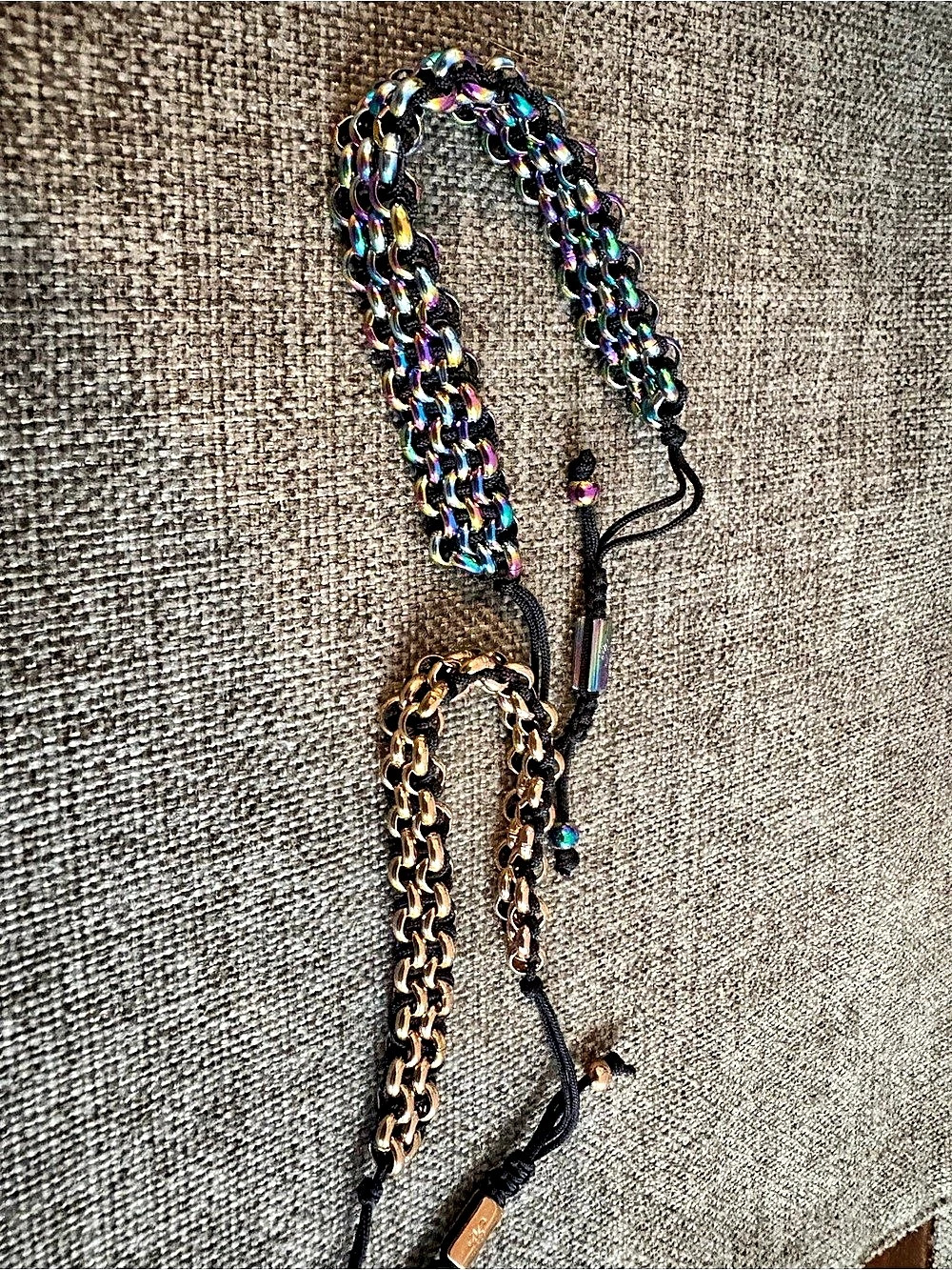 Nogu adjustable woven chain bracelets (2)